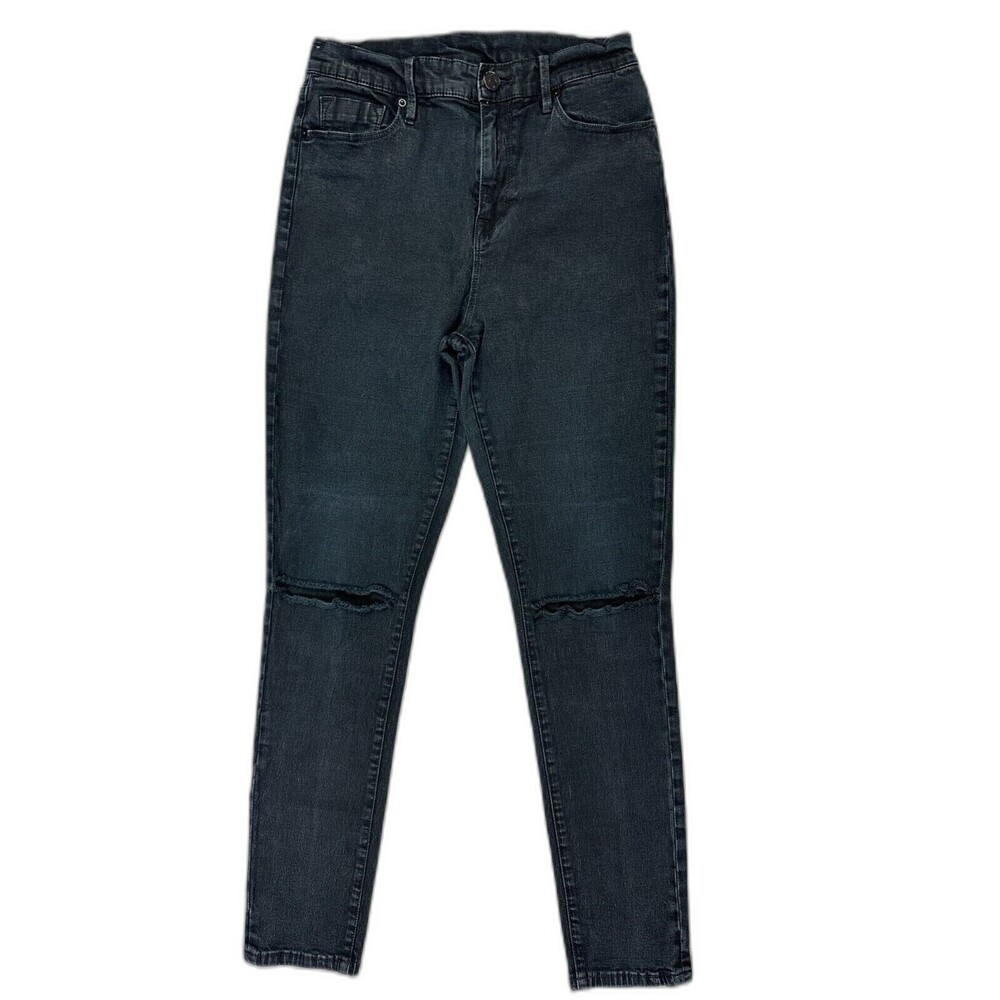 BDG Size 29 Womens Jeans Twig High Rise Distress Black Stretch Skinny